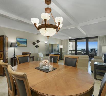 Dining room with gulf views