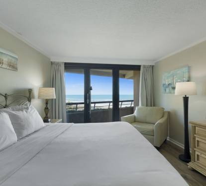 King master bedroom with gulf views