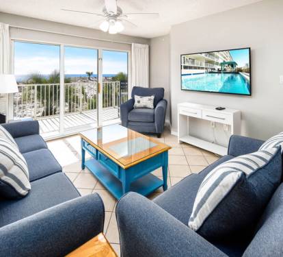 Living Room - 
Gulf Dunes Resort Unit 108 Okaloosa Island Fort Walton Beach FL