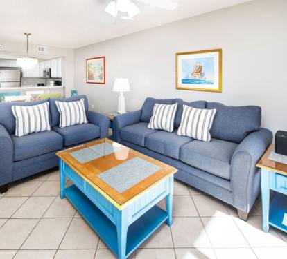 Living Room - 
Gulf Dunes Resort Unit 108 Okaloosa Island Fort Walton Beach FL