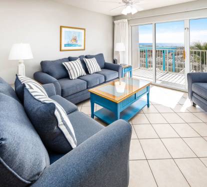Living Room - 
Gulf Dunes Resort Unit 108 Okaloosa Island Fort Walton Beach FL