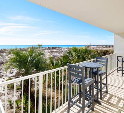 Balcony - 
Gulf Dunes Resort Unit 108 Okaloosa Island Fort Walton Beach FL