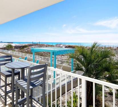 Balcony - 
Gulf Dunes Resort Unit 108 Okaloosa Island Fort Walton Beach FL
