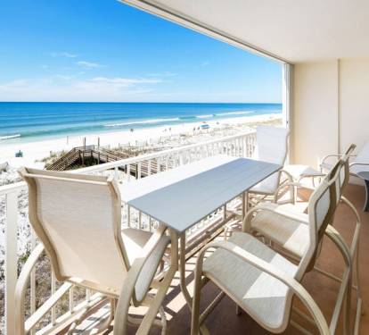 Balcony - 
Gulf Dunes 413 Fort Walton Beach Okaloosa Island Vacation Rentals