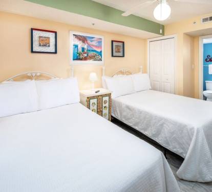 Bedroom 3 - Gulf Dunes Resort Unit 117 Okaloosa Island Fort Walton Beach Vacation Condos by Sunset Resort Rentals