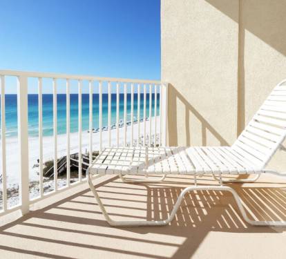 Balcony - 
Gulf Dunes 612 Fort Walton Beach Okaloosa Island Vacation Rentals