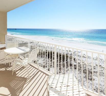 Balcony - 
Gulf Dunes 612 Fort Walton Beach Okaloosa Island Vacation Rentals