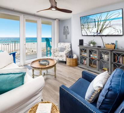 Living Room - 
Sea Dunes Resort Unit 202 Fort Walton Beach Okaloosa Island Vacation Rentals