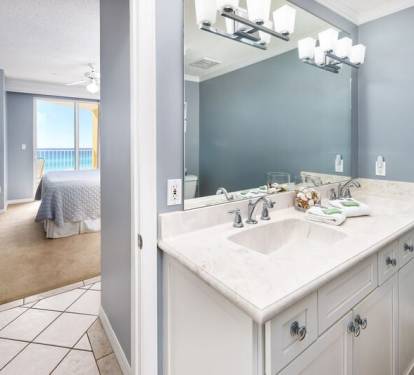 Master Bathroom - 
Gulf Dunes 612 Fort Walton Beach Okaloosa Island Vacation Rentals