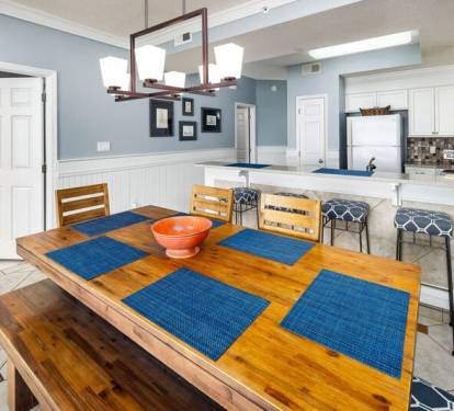 Dining Area - 
Gulf Dunes 612 Fort Walton Beach Okaloosa Island Vacation Rentals