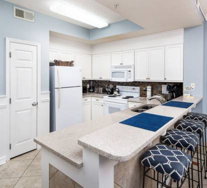 Kitchen - 
Gulf Dunes 612 Fort Walton Beach Okaloosa Island Vacation Rentals