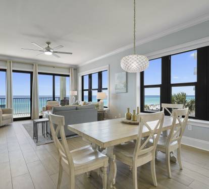 Dining room with gulf views