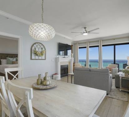Dining room with gulf views