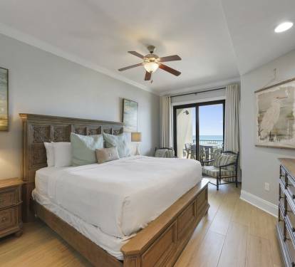 Master suite with gulf views