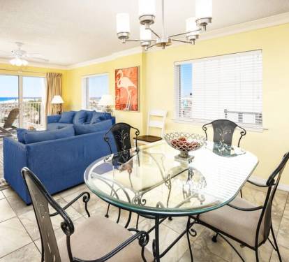 Dining Area - Gulf Dunes Resort Unit 117 Okaloosa Island Fort Walton Beach Vacation Condos by Sunset Resort Rentals