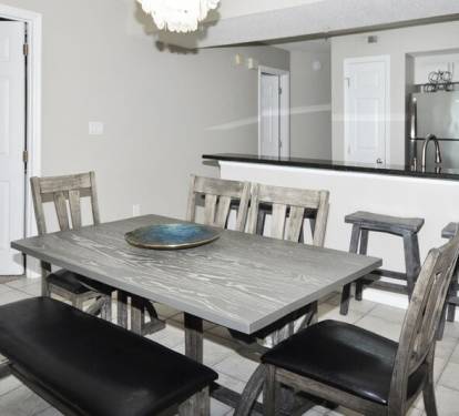 Dining Area - 
Gulf Dunes 413 Fort Walton Beach Okaloosa Island Vacation Rentals
