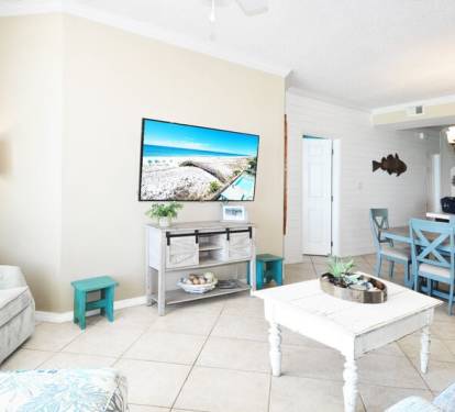 Living Room - 
Gulf Dunes 609 Fort Walton Beach Okaloosa Island Vacation Rentals