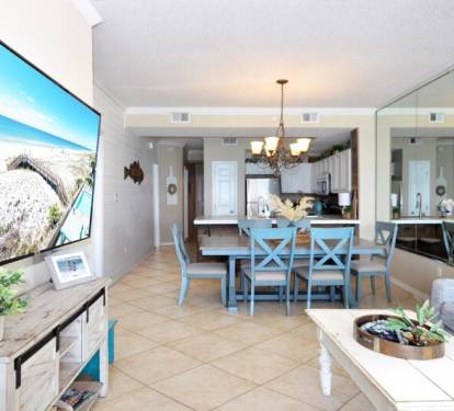 Living Room - 
Gulf Dunes 609 Fort Walton Beach Okaloosa Island Vacation Rentals