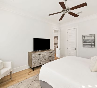 Primary King Suite - Equipped with a Flat-Screen TV