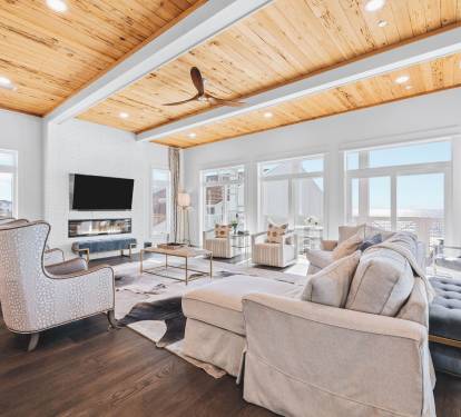 2nd Floor - Main Living Space with Endless Gulf Views!