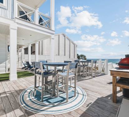 Spacious Beachside Deck with Ample Seating