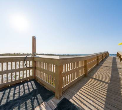 Boardwalk Beach Boardwalk and Outdoor Shower