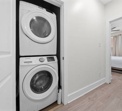 Lil J's Getaway Stacked Washer + Dryer