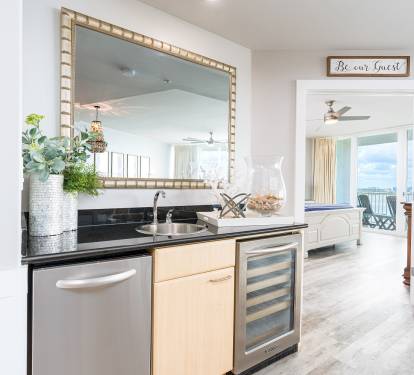 15 Caribe 305C Wet Bar with Stand-Alone Ice Maker and Wine Cooler