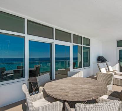 Private Balcony off Living and Dining Areas