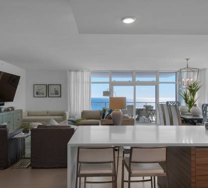 Kitchen with Great View of the Gulf