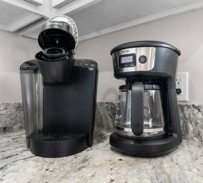 Bonhomme Richard East Drip Coffee Maker + Keurig