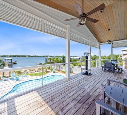 His & Hers Back Deck