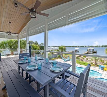 His & Hers Back Deck