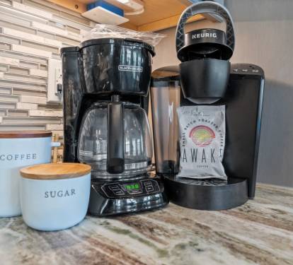 His & Hers Kitchen Drip Coffee Maker + Keurig