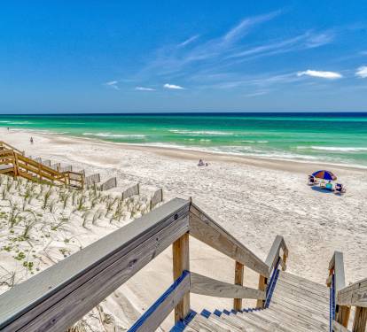 Just steps from 30A Beaches