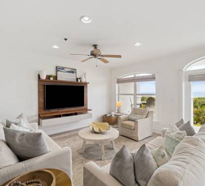 Enjoy Panoramic Gulf Views from the Living Area