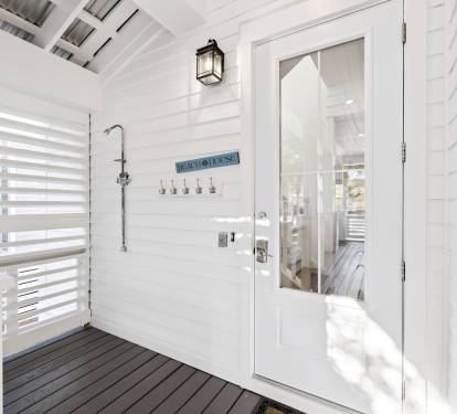 Rinse Off After a Day at the Beach in the Outdoor Shower