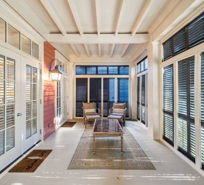 Spacious Enclosed Porch Off the Primary Suite