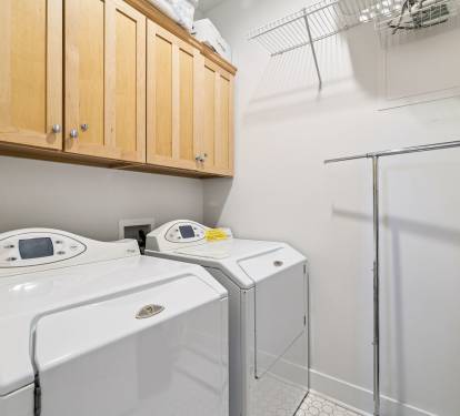 Full-Size Washer & Dryer in the 1st Floor Laundry Room