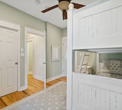 1st Floor Bunk Room - Furnished with a Twin over Twin Bunk Bed