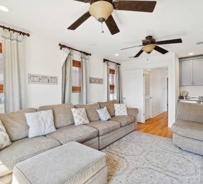3rd Floor Living Room - Equipped with a Large Flat Screen TV