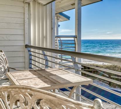 Expansive Gulf Views from the Primary King Suite Balcony