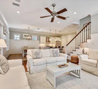 Inviting living space designed for easy vacation downtime.