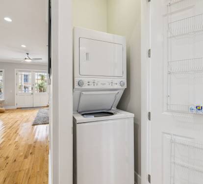Stack Washer & Dryer - Located Off the Kitchen