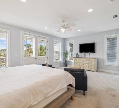 Primary King Suite - Flat-Screen TV & Private Balcony Access