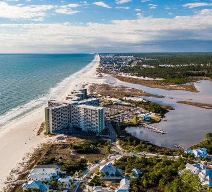 Aerial View - Lake and Beach Views
