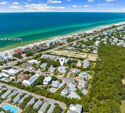 Steps from the Sugar White Sands of 30A!