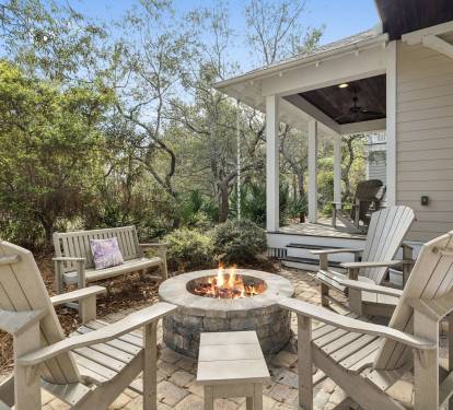 Enjoy Cozy Evenings Around the Outdoor Firepit!