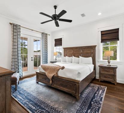 2nd Floor - Primary Suite - King with Balcony Access