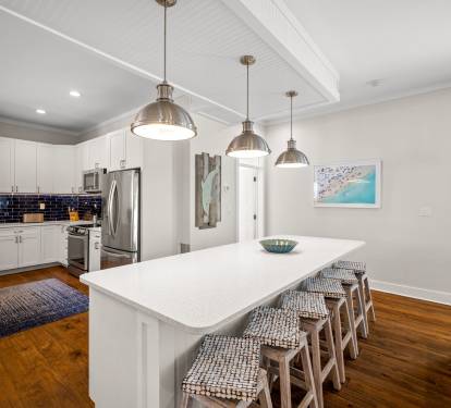 1st Floor Kitchen - Equipped with Stainless Steel Appliances
